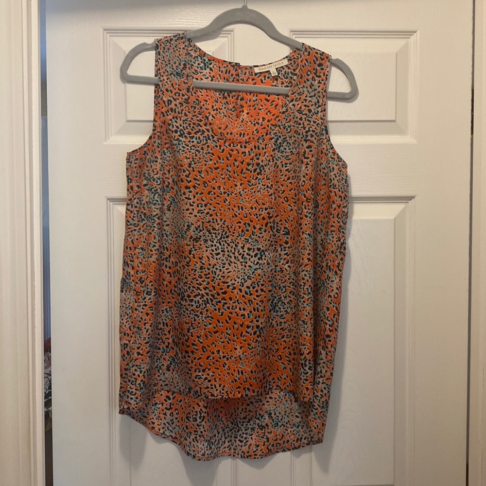 Colorful leopard print blouse. Size Med. Great condition.